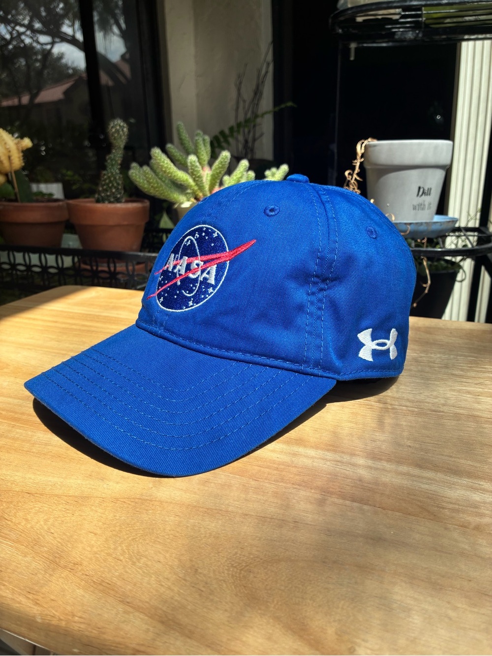 Under Armour Royal Blue NASA Logo Baseball Cap